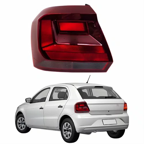 Lanterna Traseira Vw Gol G8 2018 Até 2023 Fumê Lado Esquerdo Motorista