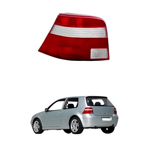 Lanterna Traseira Vw Golf 1999 Até 2006 Bicolor Lado Esquerdo Motorista