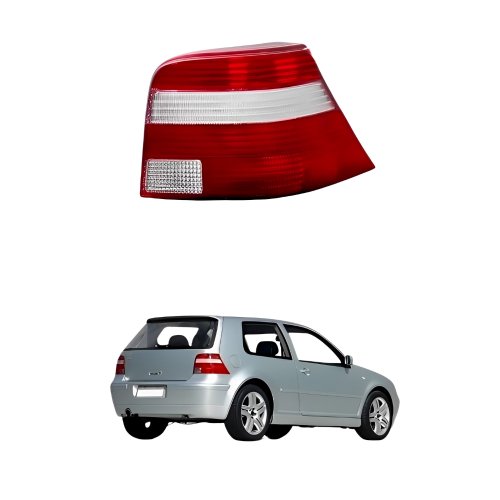 Lanterna Traseira Vw Golf 1999 Até 2006 Bicolor Lado Direito Passageiro