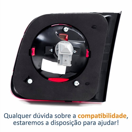 Lanterna Traseira Vw Polo Sedan 2007 Até 2016 Tampa Lado Esquerdo Motorista
