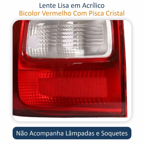 Lanterna Traseira Vw Saveiro G5 2009 Até 2013 Saveiro G6 2013 Até 2016 Original Arteb Lado Esquerdo Motorista