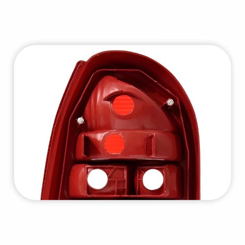 Lanterna VW Gol G3 1999 2000 2001 2002 2003 2004 2005 Carcaça Vermelha Re Cristal Lado Direito Passageiro