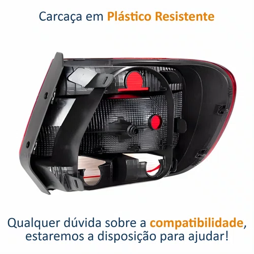 Lanterna Vw Gol G6 2013 Até 2016 Encaixe Hella Fumê Lado Esquerdo Motorista
