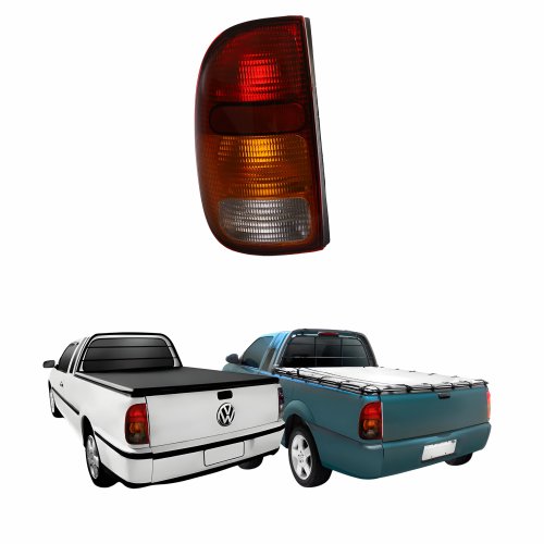 Lanterna Traseira Vw Saveiro G2 1995 Até 1999 Saveiro G3 1999 Até 2005 Fumê Lado Esquerdo Motorista
