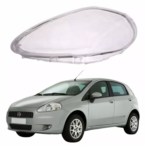 Lente Farol Fiat Punto 2008 Até 2012 Lado Esquerdo Motorista