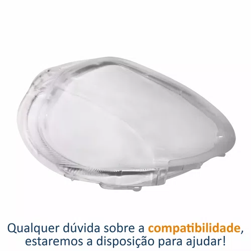 Lente Farol Fiat Punto 2008 Até 2012 Lado Esquerdo Motorista