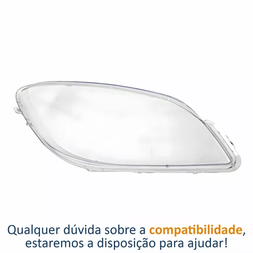 Lente Farol Gm Celta 2006 Até 2016 Prisma 2007 Até 2012 Lado Esquerdo Motorista