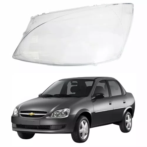 Lente Farol Gm Classic 2011 Até 2016 Lado Esquerdo Motorista