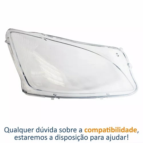 Lente Farol Gm Classic 2011 Até 2016 Lado Esquerdo Motorista