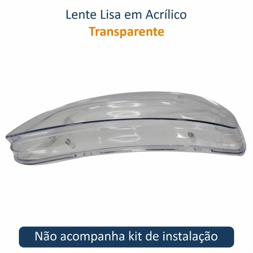 Lente Farol Gm Classic 2011 Até 2016 Lado Esquerdo Motorista