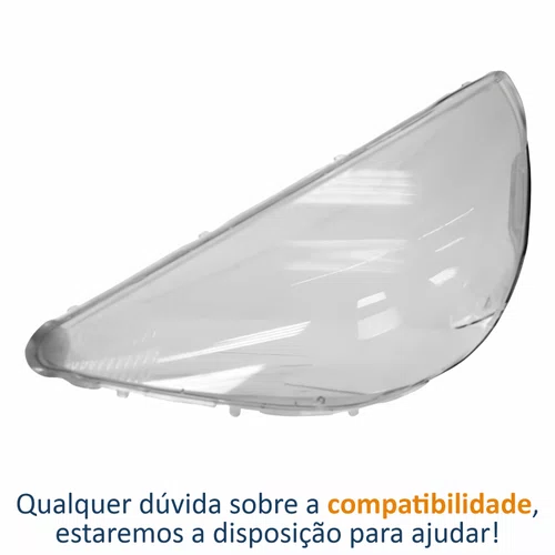Lente Farol Honda Fit 2003 Até 2008 Lado Direito Passageiro