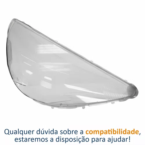Lente Farol Honda Fit 2003 Até 2008 Lado Esquerdo Motorista