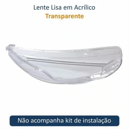 Lente Farol Honda Fit 2003 Até 2008 Lado Esquerdo Motorista
