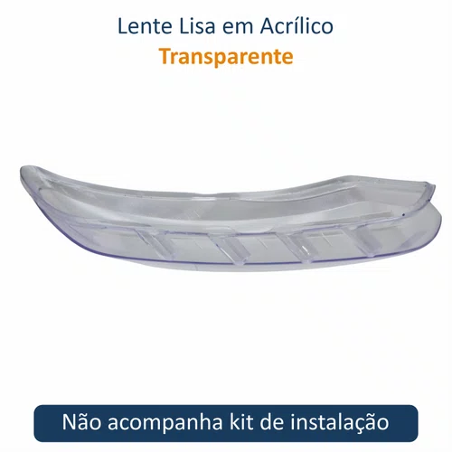 Lente Farol Renault Duster 2020 Até 2025 Lado Esquerdo Motorista