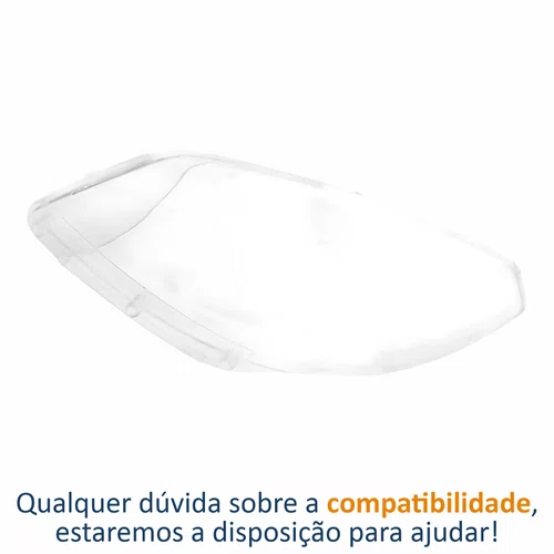Lente Farol Renault Sandero 2008 Até 2011 Lado Esquerdo Motorista