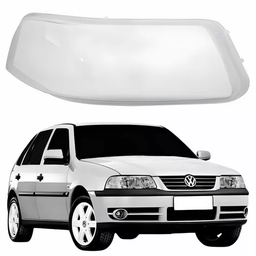 Lente Farol VW Gol G3 1999 Até 2005 Lado Direito Passageiro