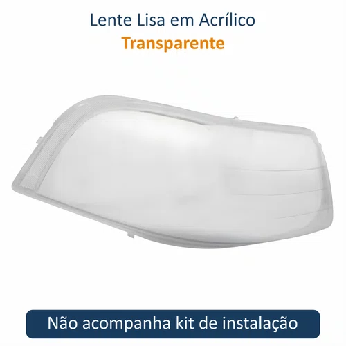 Lente Farol Volkswagen Gol Saveiro Parati G3 1999 2000 2001 2002 2003 2004 2005 Lado Direito Passageiro