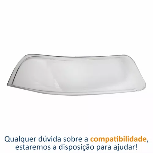 Lente Farol Volkswagen Gol Saveiro Parati G3 1999 2000 2001 2002 2003 2004 2005 Lado Esquerdo Motorista