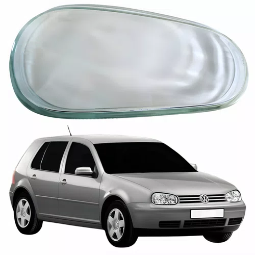 Lente Farol Vw Golf 1999 Até 2007 Vidro Lado Direito Passageiro