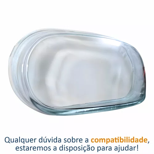 Lente Farol Vw Golf 1999 Até 2007 Vidro Lado Esquerdo Motorista