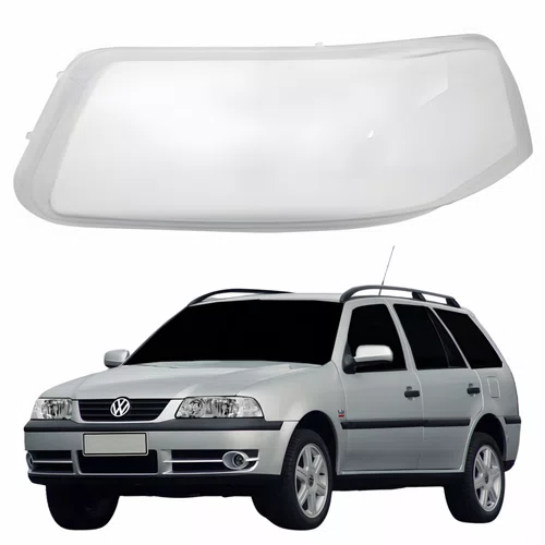 Lente Farol VW Parati G3 1999 Até 2005 Lado Esquerdo Motorista