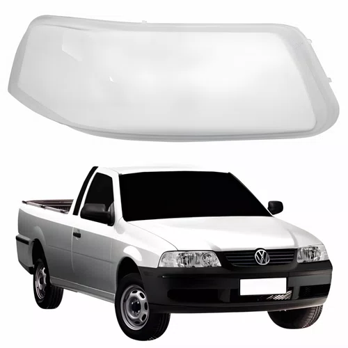 Lente Farol VW Saveiro G3 1999 Até 2005 Lado Direito Passageiro