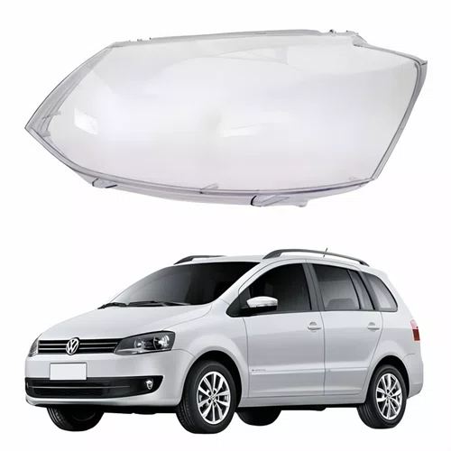 Lente Farol Vw Spacefox 2011 Até 2014 Duplo Lado Esquerdo Motorista