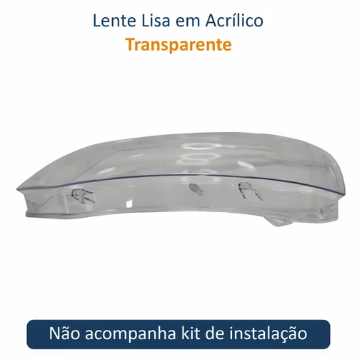 Lente Farol Vw Spacefox 2011 Até 2014 Duplo Lado Esquerdo Motorista