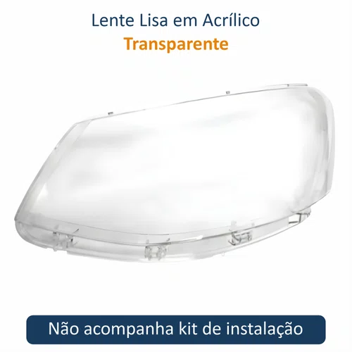 Lente Farol Vw Voyage G6 2013 Até 2016 Duplo Lado Esquerdo Motorista