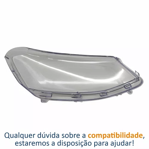Lente Farol Vw Voyage G6 2013 Até 2016 Simples Lado Esquerdo Motorista