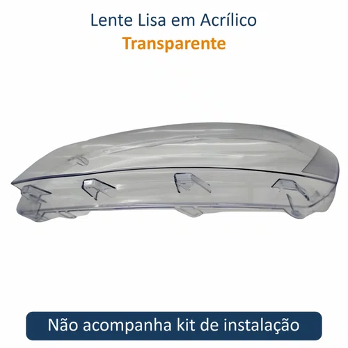 Lente Farol Vw Voyage G6 2013 Até 2016 Simples Lado Esquerdo Motorista