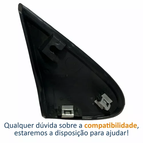 Moldura Acabamento Retrovisor Gm Onix 2020 2021 2022 2023 2024 Texturizado Lado Esquerdo Motorista