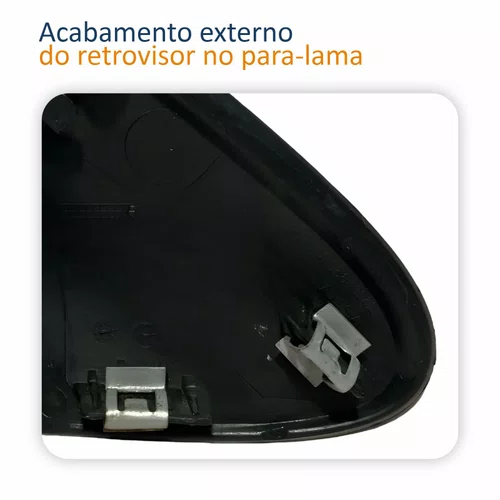 Moldura Acabamento Retrovisor Gm Onix Prisma 2020 2021 2022 2023 2024 Texturizado Lado Esquerdo Motorista