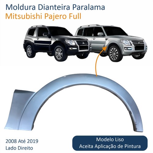 Moldura Dianteira Paralama Mitsubishi Pajero Full 2008 Até 2019 Lado Direito Passageiro