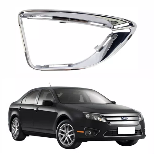 Moldura Farol Auxiliar Ford Fusion 2010 Até 2012 Cromada Lado Direito Passageiro