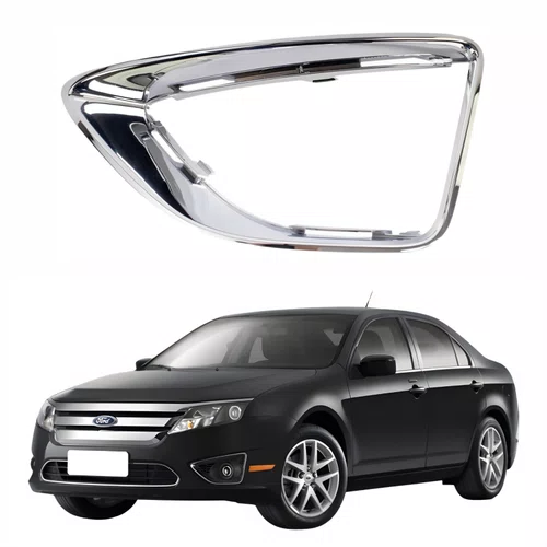 Moldura Farol Auxiliar Ford Fusion 2010 Até 2012 Cromada Lado Esquerdo Motorista