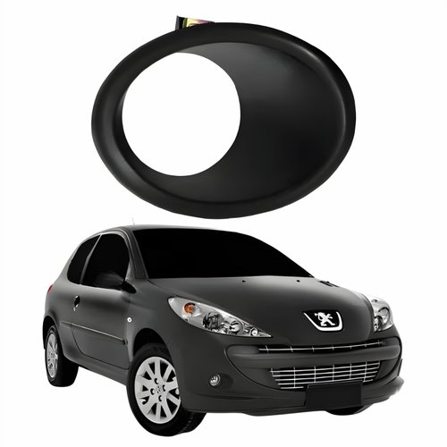 Moldura Farol Auxiliar Peugeot 207 2008 Até 2014 Lado Direito Passageiro