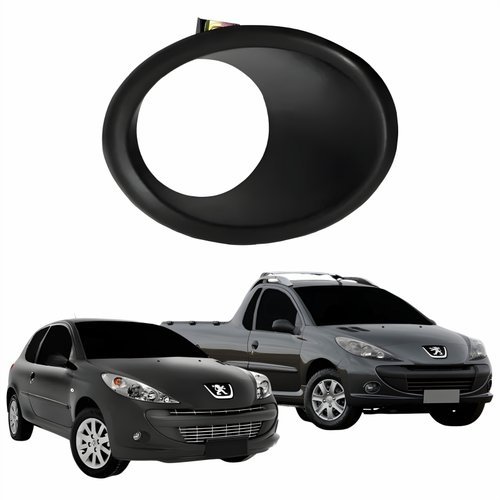 Moldura Farol Auxiliar Peugeot 207 Hoggar 2008 Até 2014 Lado Direito Passageiro