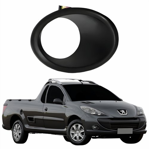 Moldura Farol Auxiliar Peugeot Hoggar 2008 Até 2014 Lado Direito Passageiro