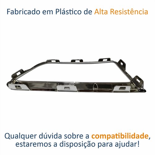 Moldura Friso Escapamento Peugeot 308 2012 Até 2016 Cromado Lado Direito Passageiro