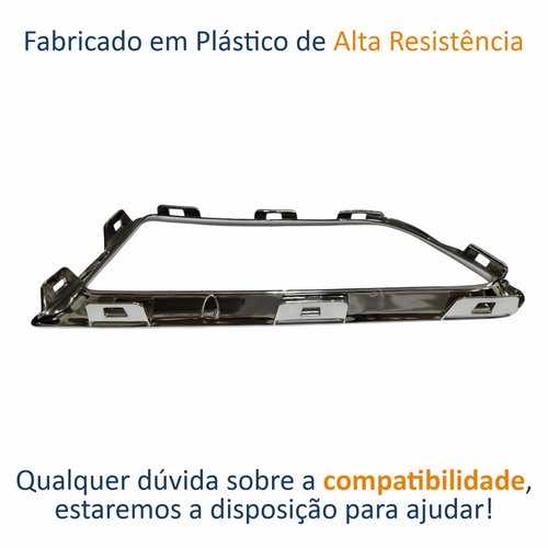 Moldura Friso Escapamento Peugeot 308 2012 Até 2016 Cromado Lado Esquerdo Motorista