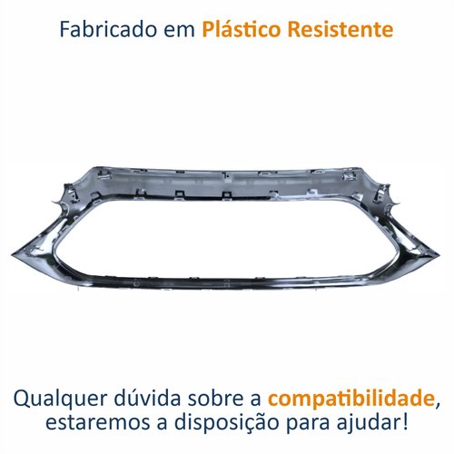 Moldura Friso Grade Radiador Fiat Toro Ranch 2022 Até 2024 Cromada Produto Original