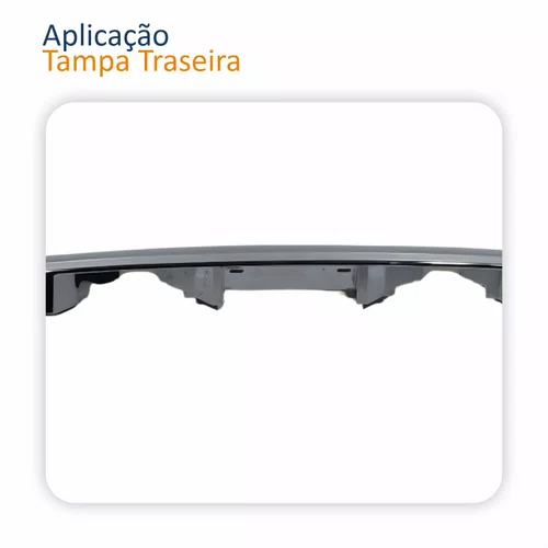 Moldura Friso Toyota Corolla Seg 2009 Até 2014 Tampa Traseira Cromado