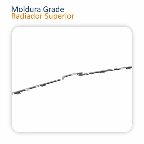 Moldura Grade Radiador Gm Onix 2017 2018 2019 Superior Cinza