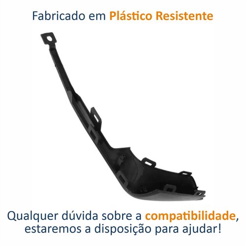 Moldura Inferior Parachoque Dianteiro BYD Dolphin 2023 2024 Lado Esquerdo Motorista