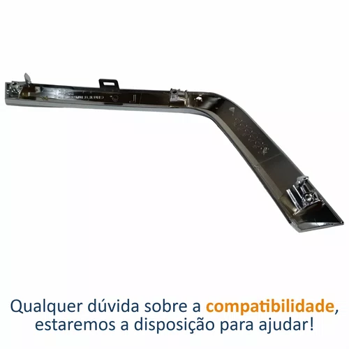 Moldura Parachoque Dianteiro Mitsubishi Asx 2017 Até 2022 Inferior Cromado Lado Direito Passageiro