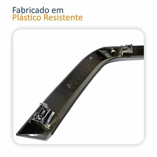 Moldura Parachoque Dianteiro Mitsubishi Asx 2017 Até 2022 Inferior Cromado Lado Esquerdo Motorista