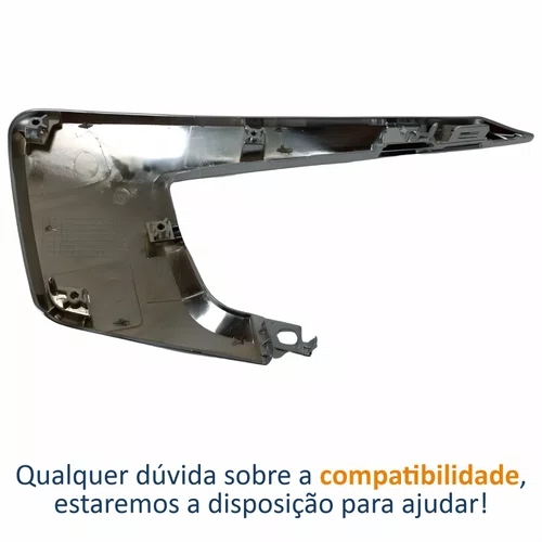 Moldura Parachoque Dianteiro Mitsubishi Asx 2017 Até 2022 Superior Cromado Lado Direito Passageiro
