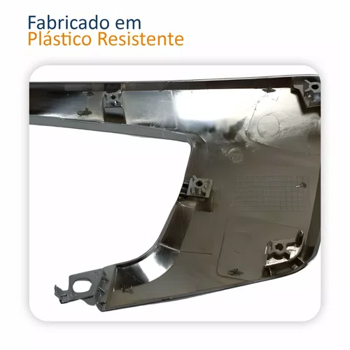 Moldura Parachoque Dianteiro Mitsubishi Asx 2017 Até 2022 Superior Cromado Lado Esquerdo Motorista