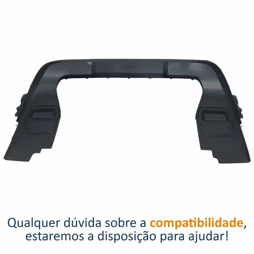 Moldura Parachoque Dianteiro Renault Duster 2020 Até 2025 Cinza Inferior Central